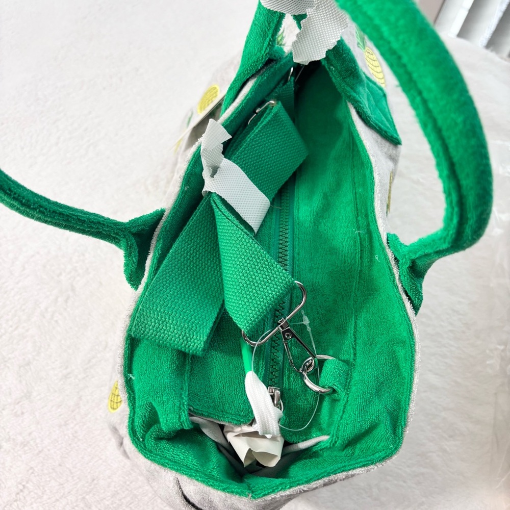 Wildfox Pineapple Gray‎ and Green Crossbody Bag with Adjustable Strap - Picture 5 of 14